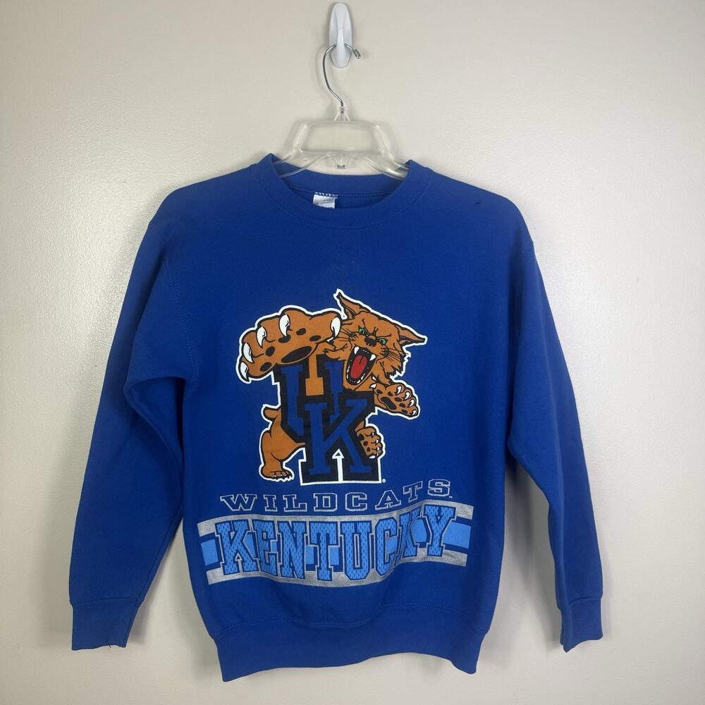 Vintage 90’s Kentucky Wildcats Crewneck Sweatshirt Salem Sportswear Boys 18-20